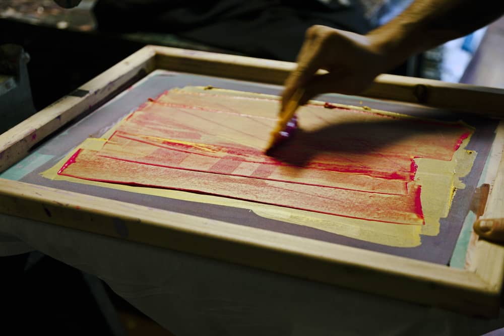 serigrafia, sitodruk ręczny