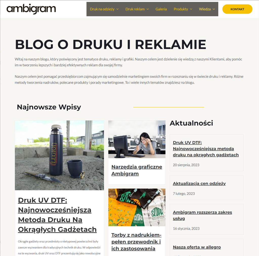 ambigram company blog about advertising