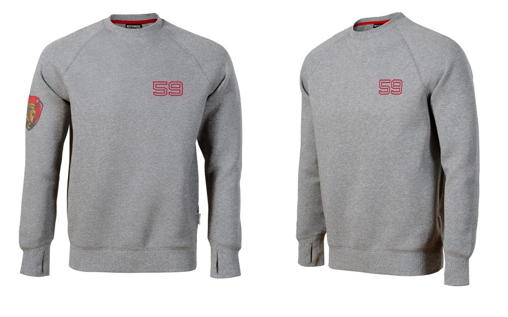 Work sweatshirt with printed logo