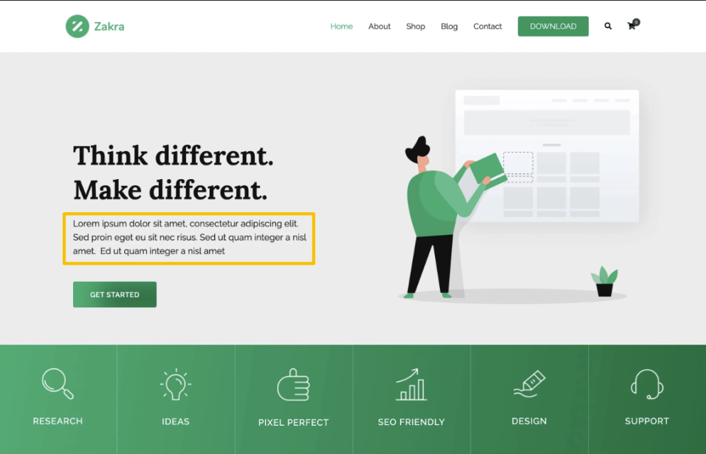 Lorem ipsum- pojęcia graficzne